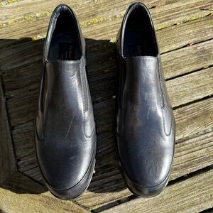 To Boot New York Black Leather Men's Slip On Loafers size 8.5 Made in Italy NWOB